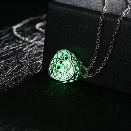 Heart Diffuser Locket Glowing Necklace