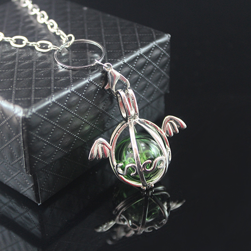 21x18MM Angle Wings Diffuser Locket  Necklace