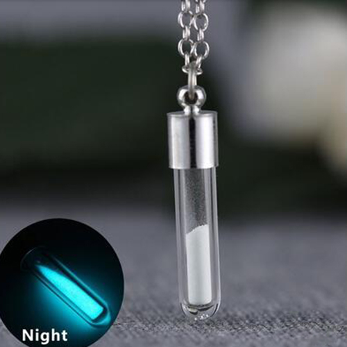 6MM Round Bottom Tube Glowing Necklace