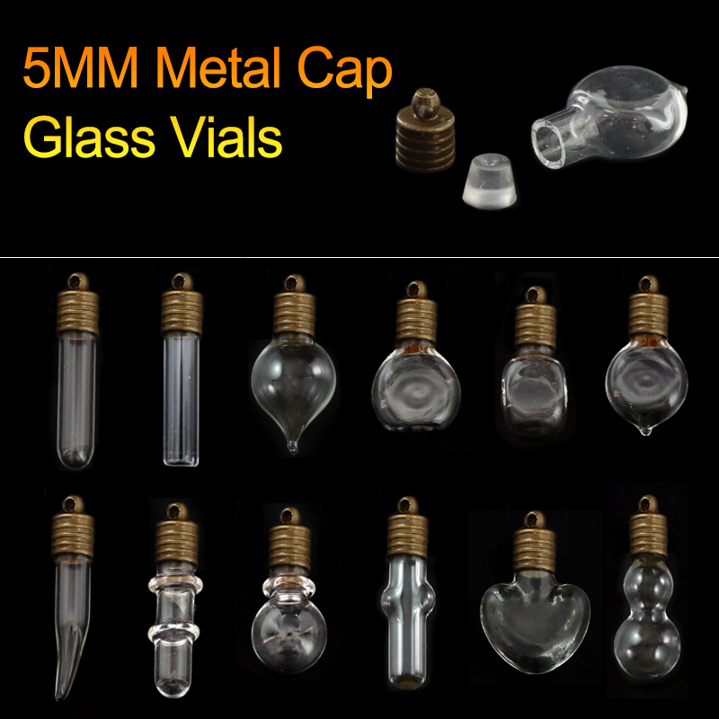 5MM Glass Vials(Bronze-plated caps)