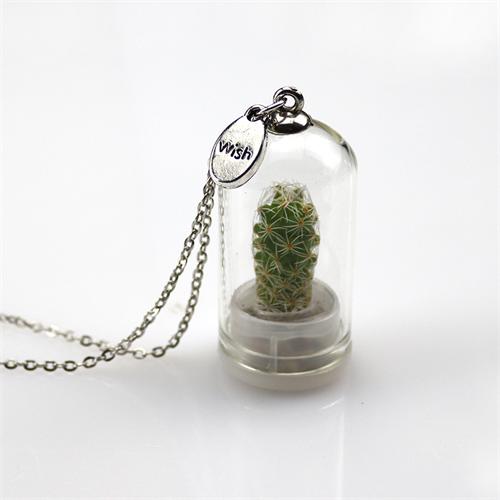 Live Wearable Cactus Necklace