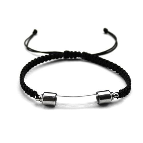 6MM Glass Tube bracelet With Stainless Steel Screw Cap